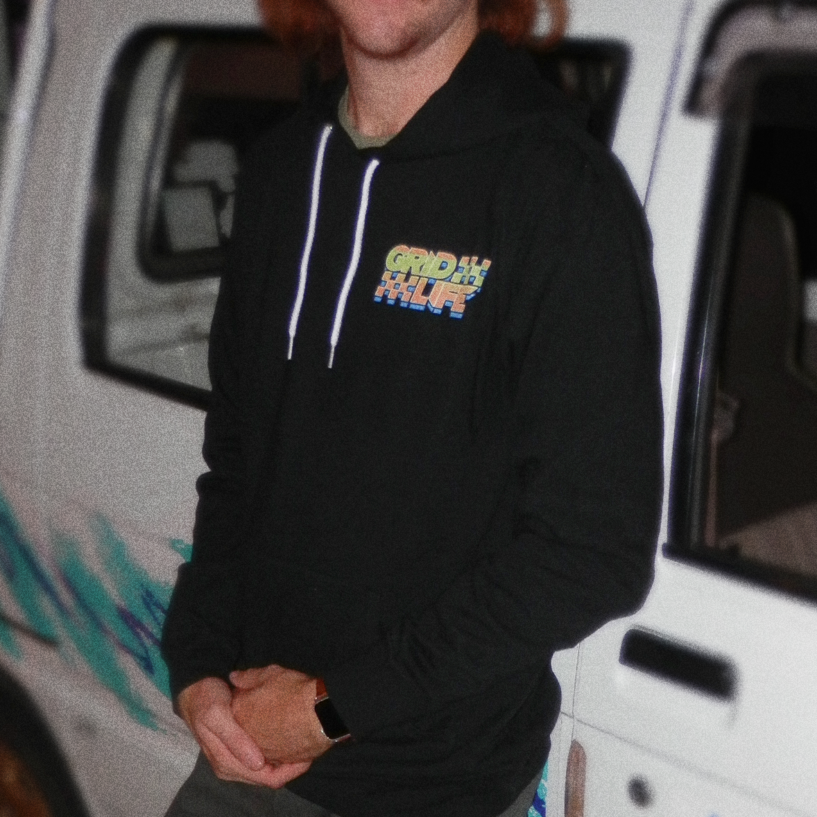 The front of the GRIDLIFE Season 23 Hoodie