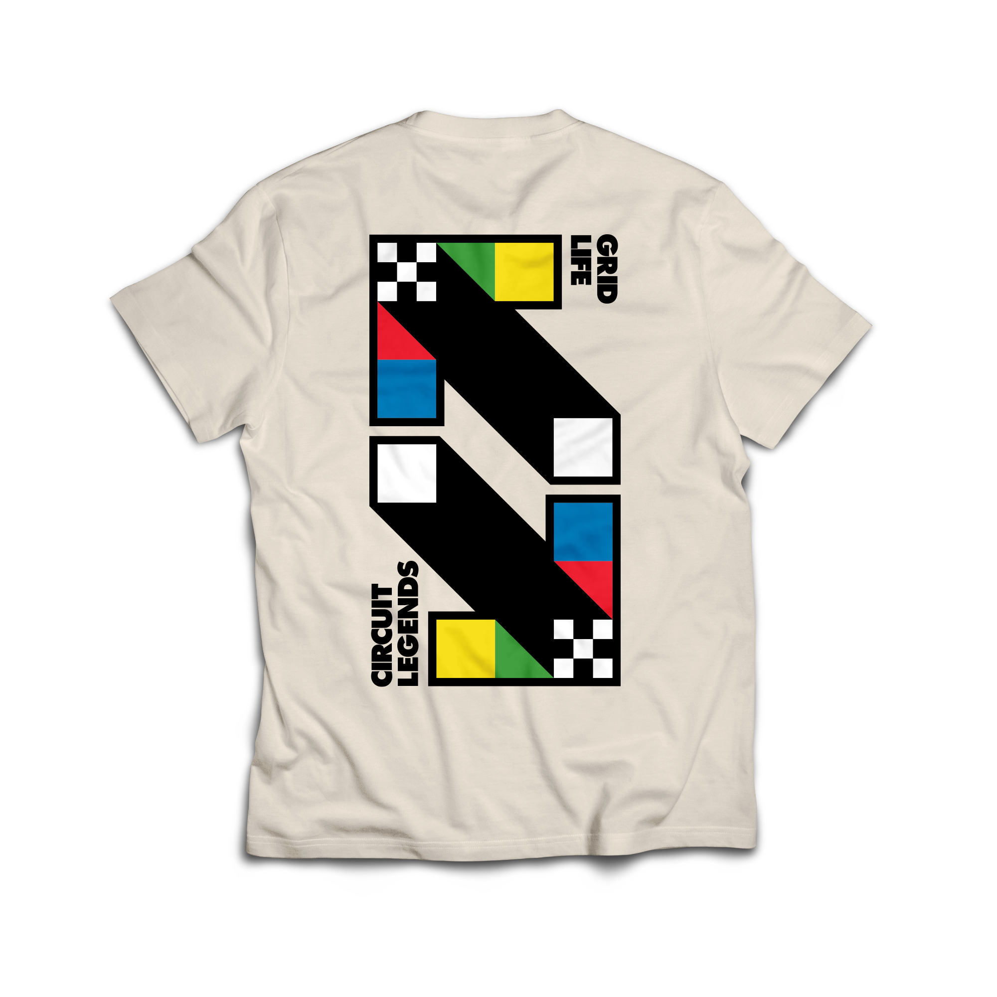 GRIDLIFE Flag Arrows Tee - Ivory