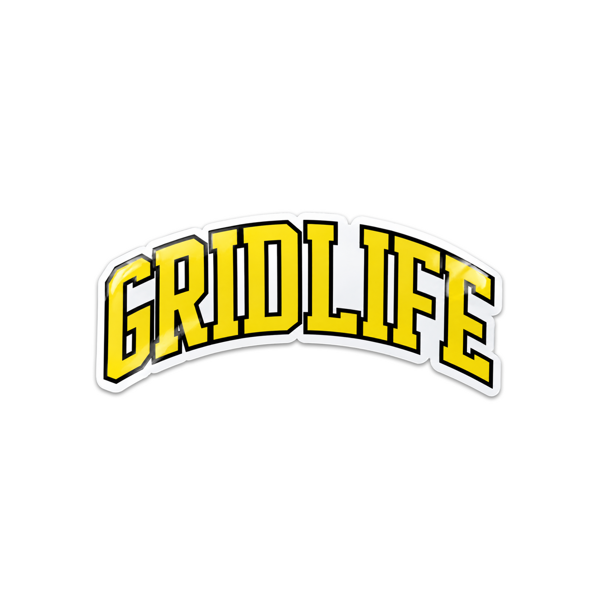 GRIDLIFE University Sticker- Yellow