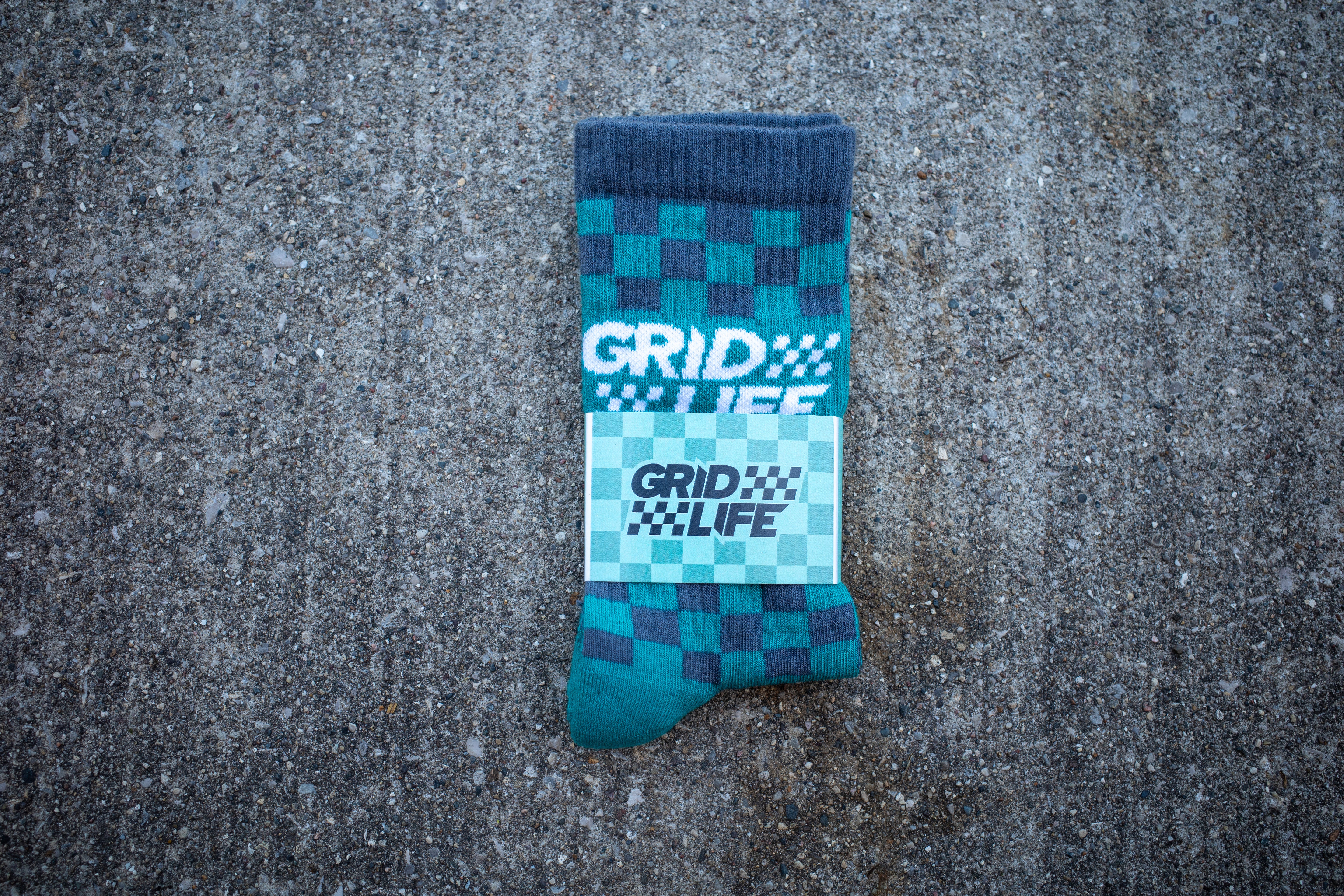 Checkerboard socks