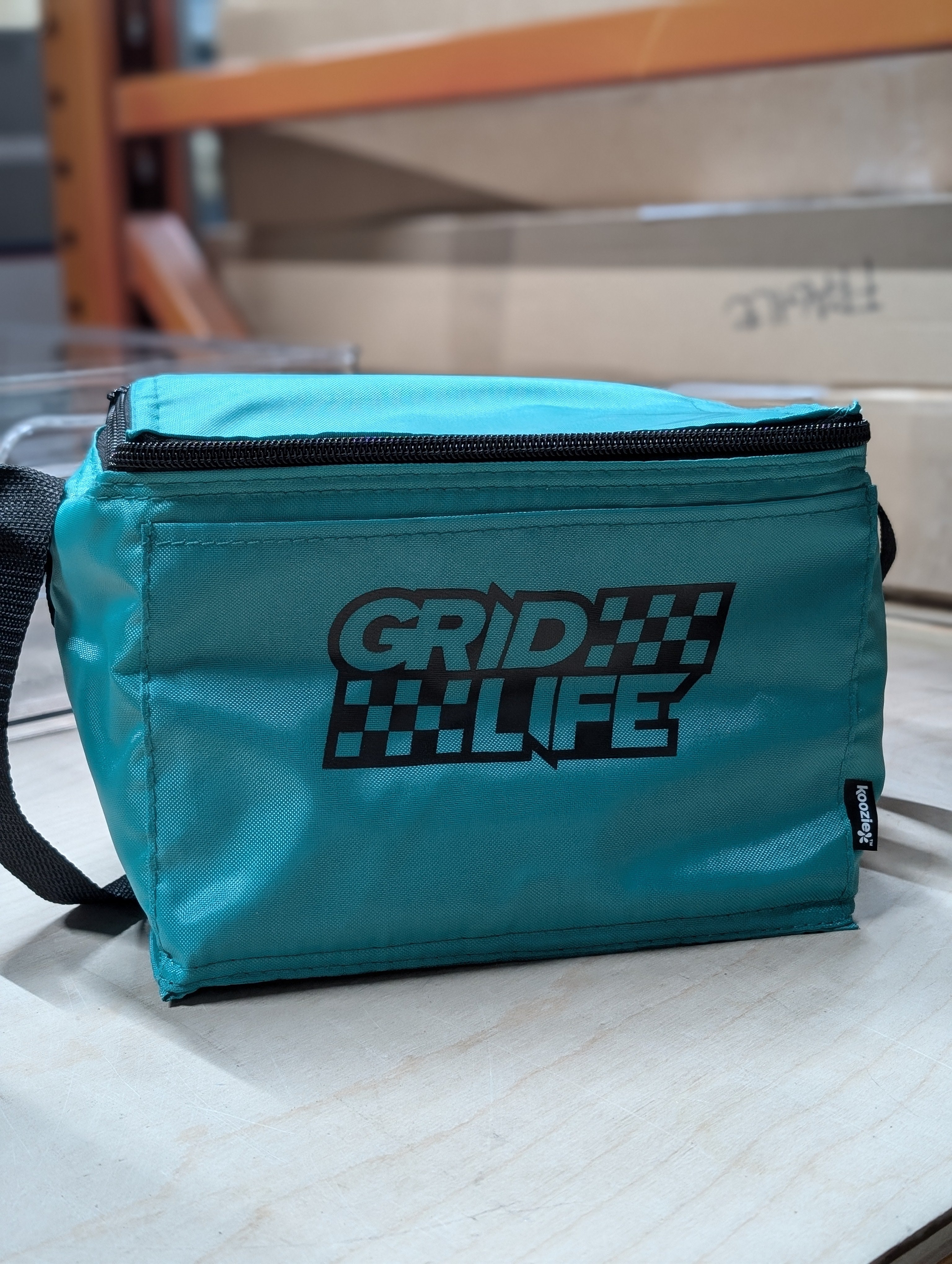 Teal Logo Cooler