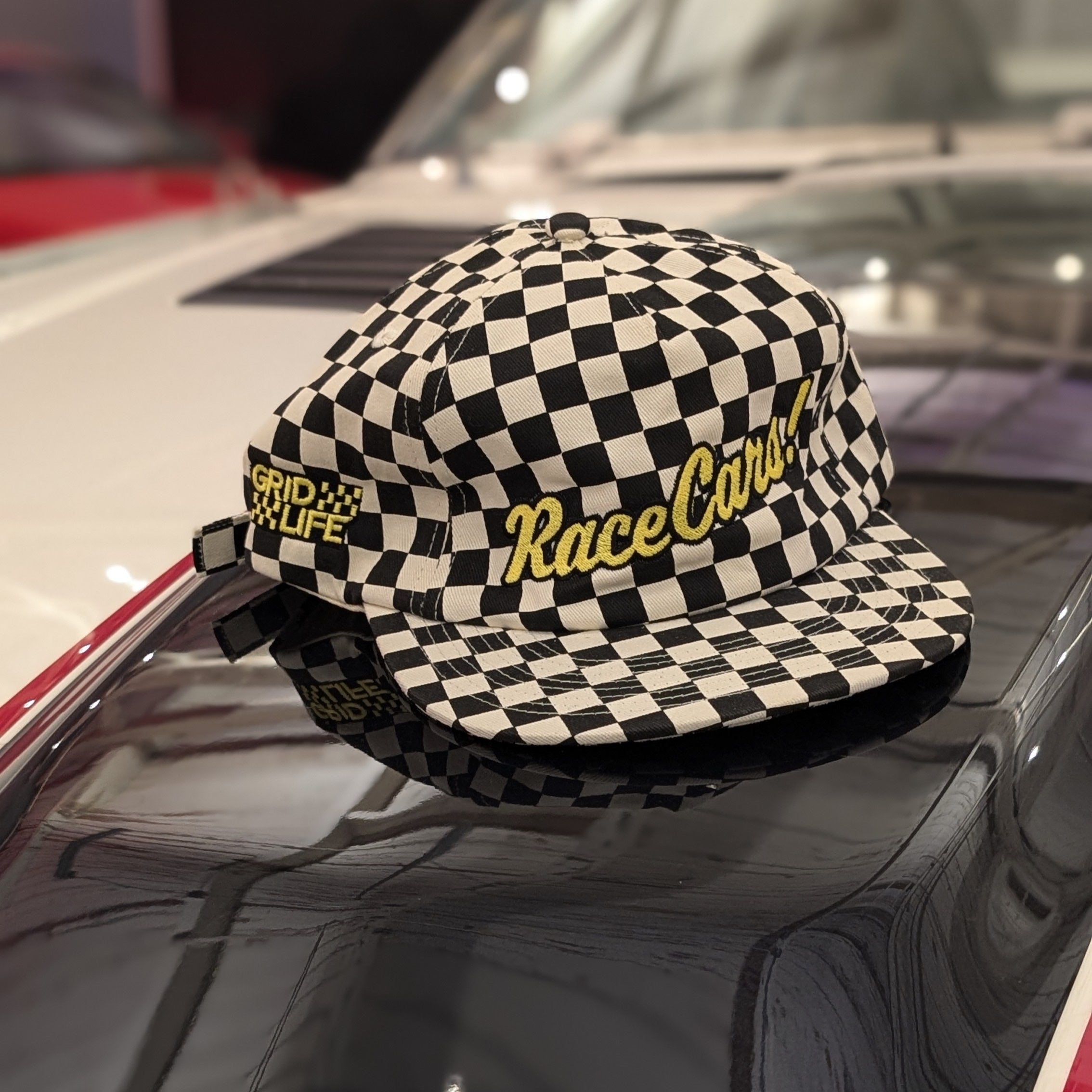 RaceCars! Checkerboard Hat