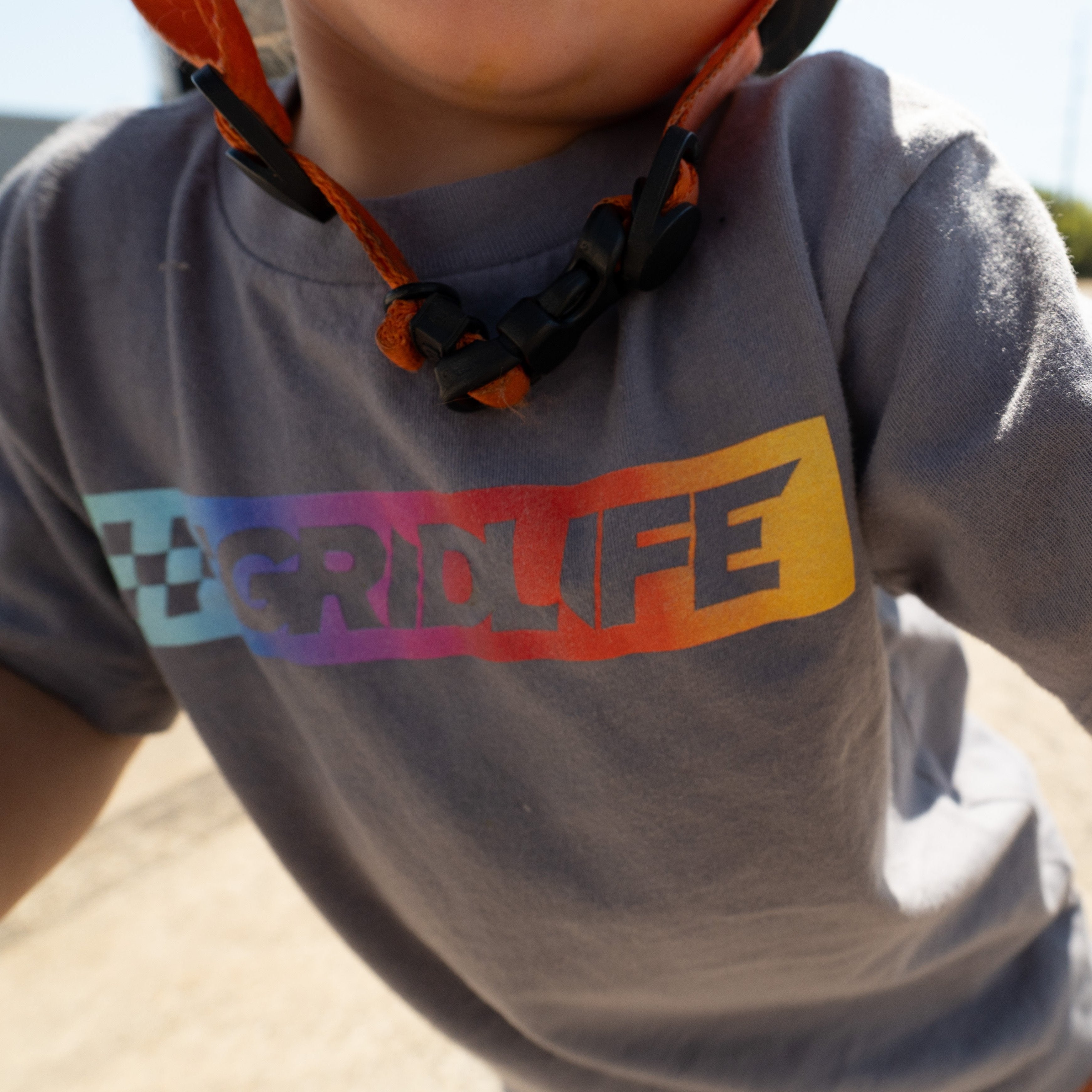 Kids Flag Logo Rainbow Tee