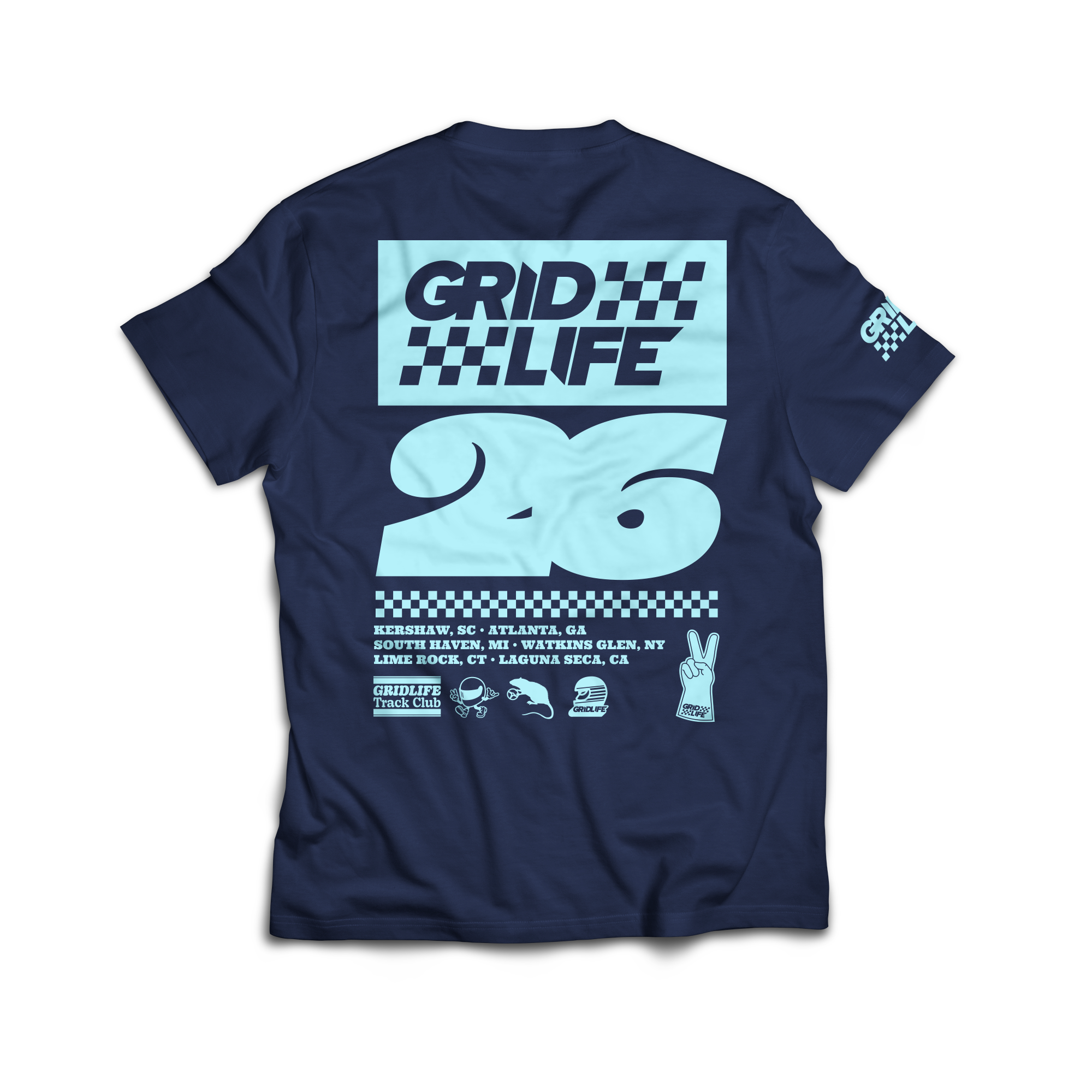 GRIDLIFE 2026 Series Tee – True Navy