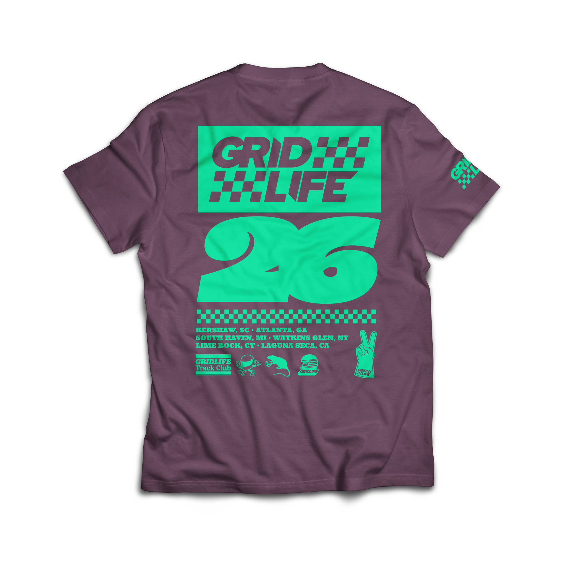 GRIDLIFE 26' Series Tee Purple