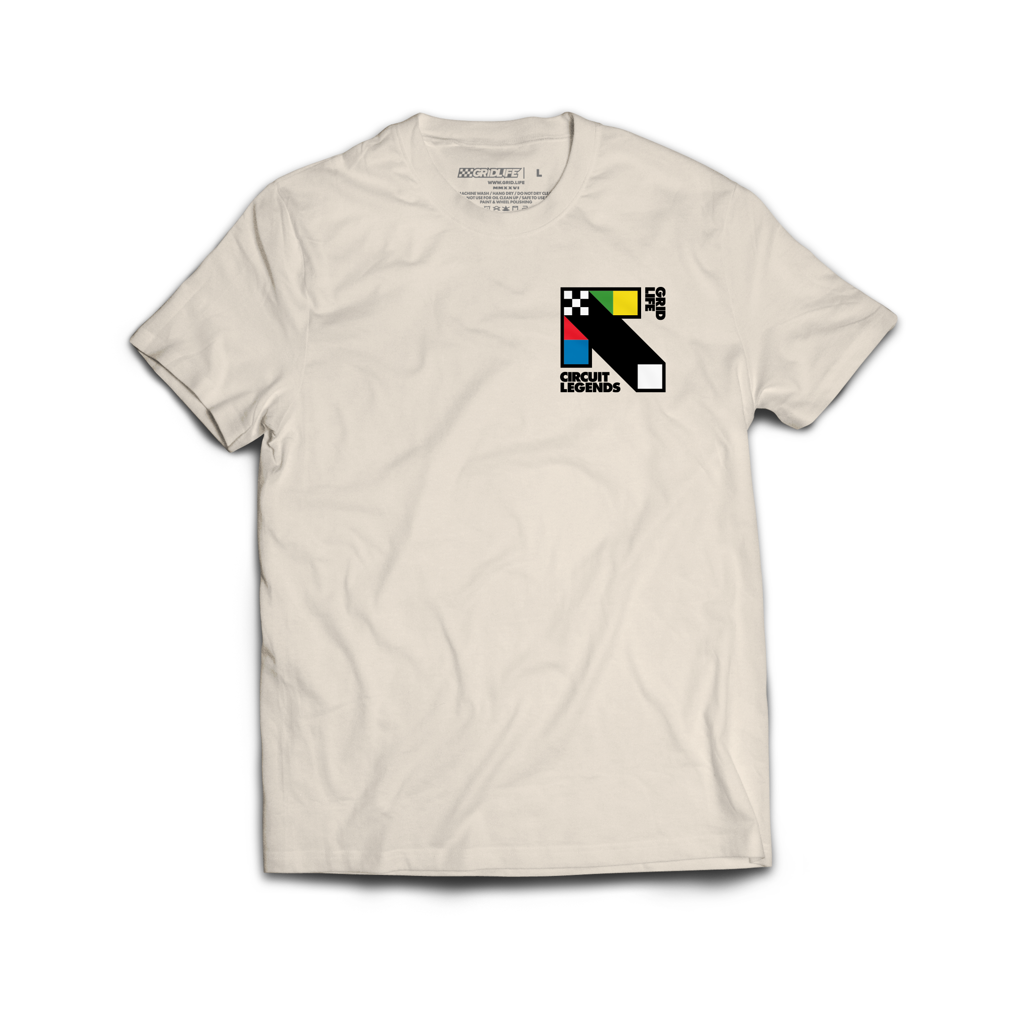 GRIDLIFE Flag Arrows Tee - Ivory
