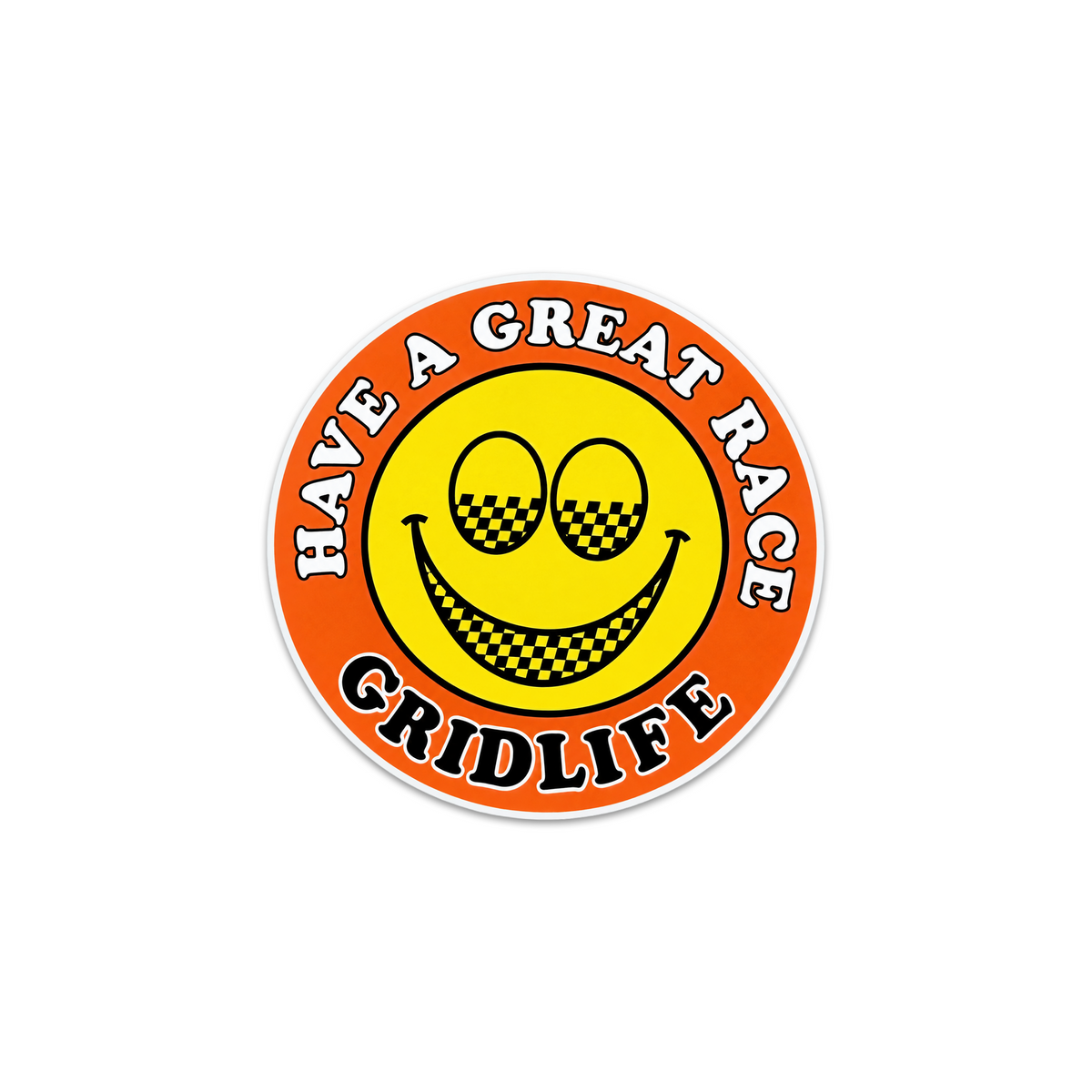 GRIDLIFE Have A Good Race Sticker - Orange