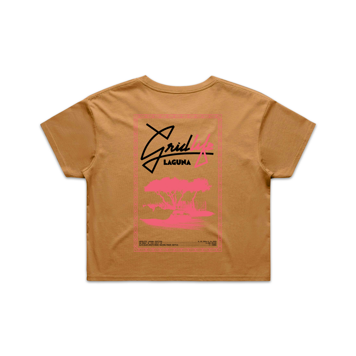 GRIDLIFE Laguna Vibes Wo's Crop Tee