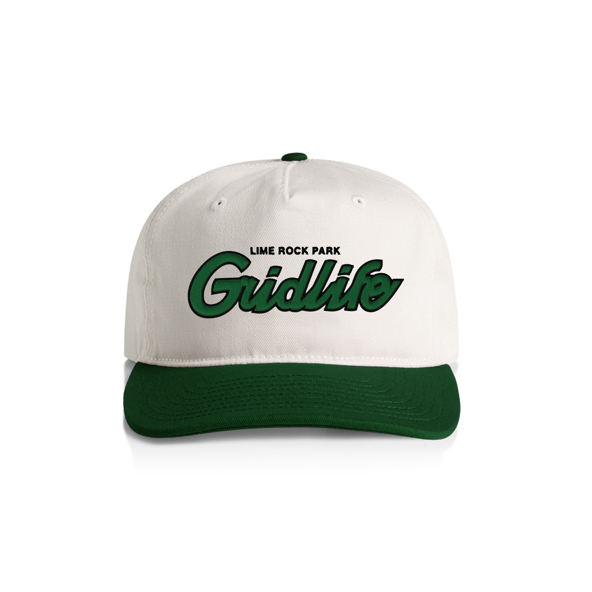 GRIDLIFE Lime Rock Park Script Cap – Natural/Forest