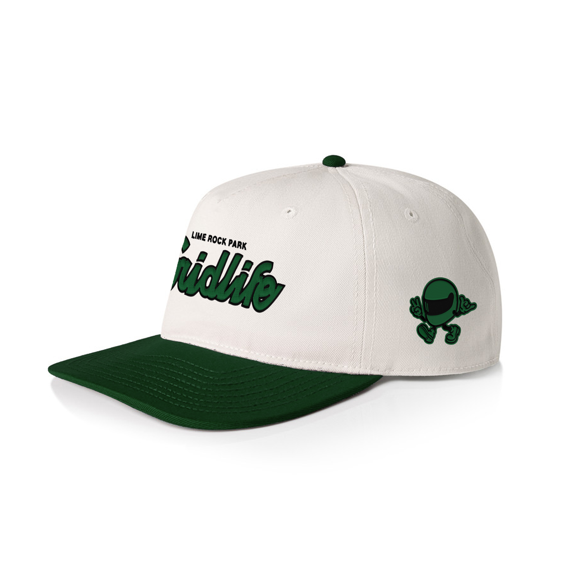GRIDLIFE Lime Rock Park Script Cap – Natural/Forest