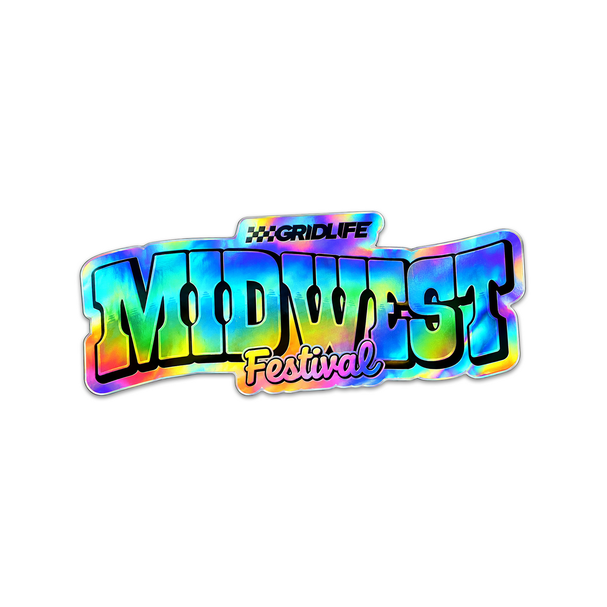 GRIDLIFE Midwest Festival Sticker (Horizontal)