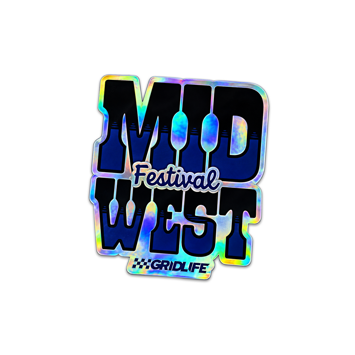 GRIDLIFE Midwest Festival Sticker - Vertical