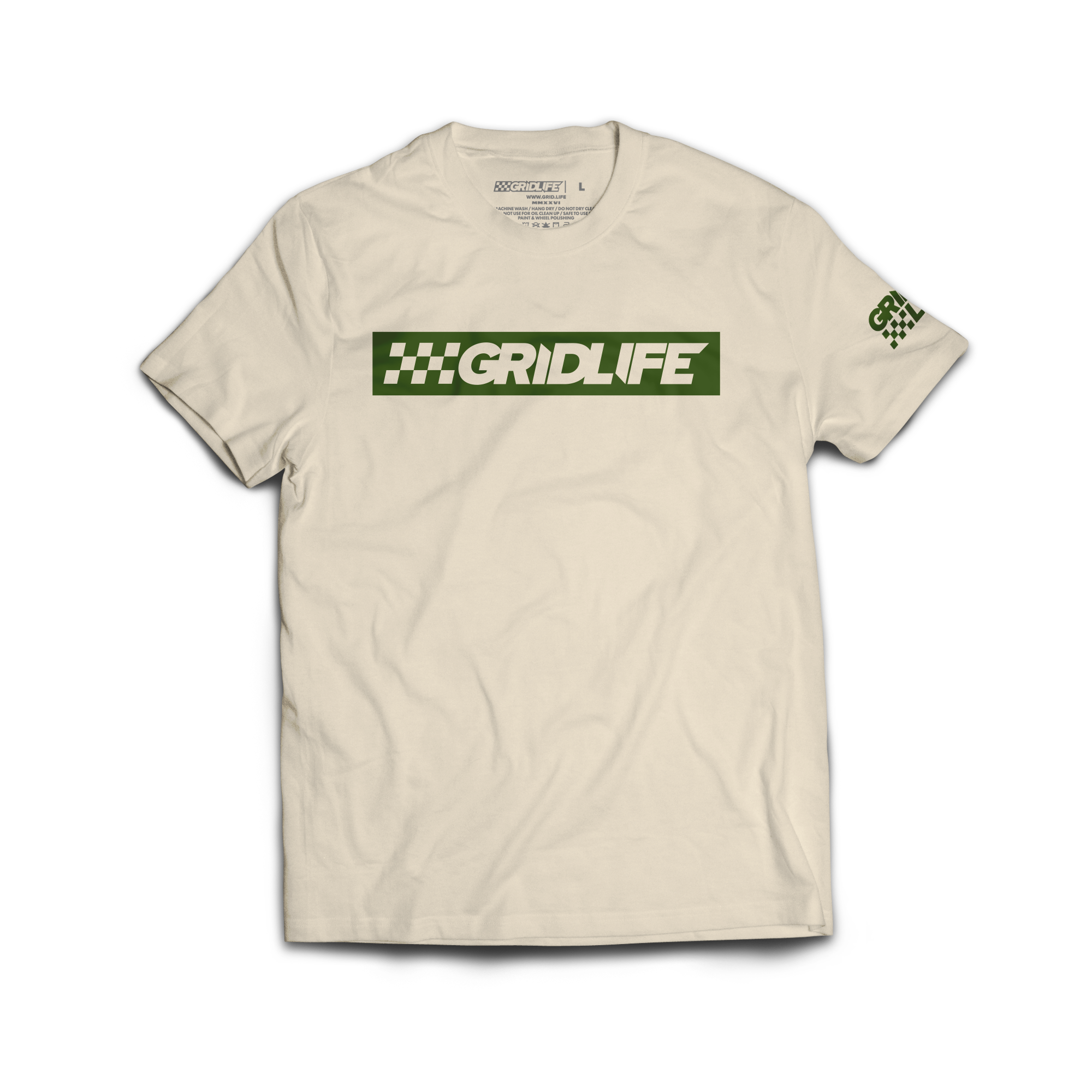 Flag Logo Tee Ivory + Olive