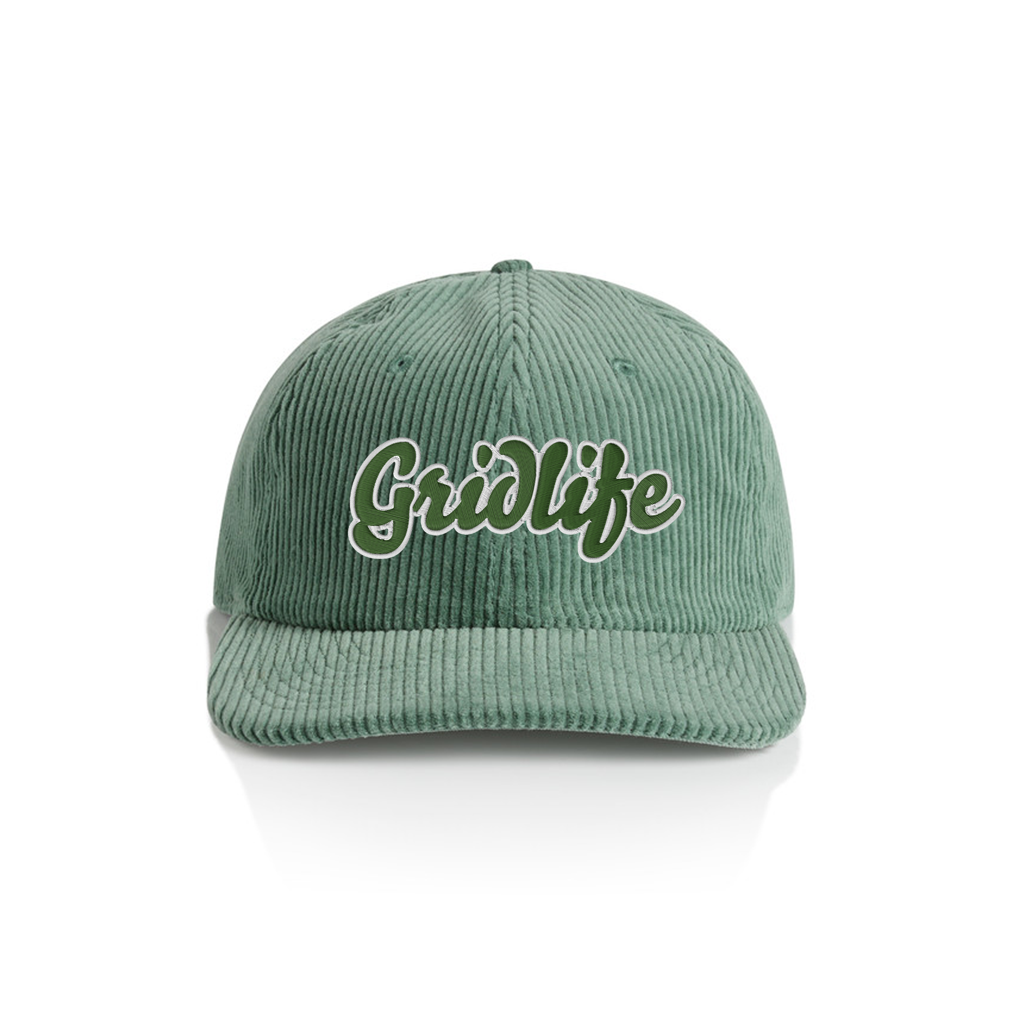 GRIDLIFE Script Corduroy Cap (Sage)