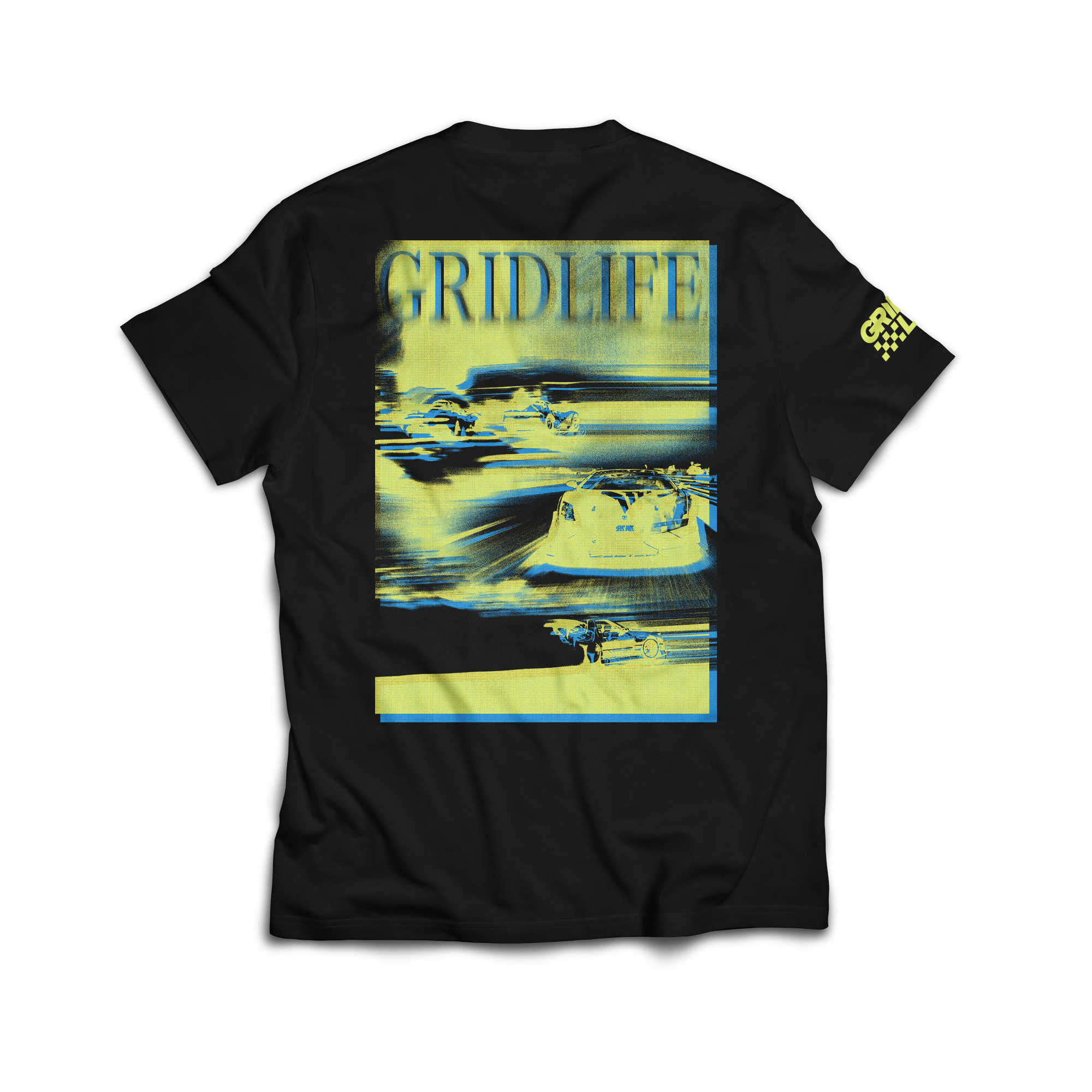 GRIDLIFE Fusion Halftone Tee – Graphite