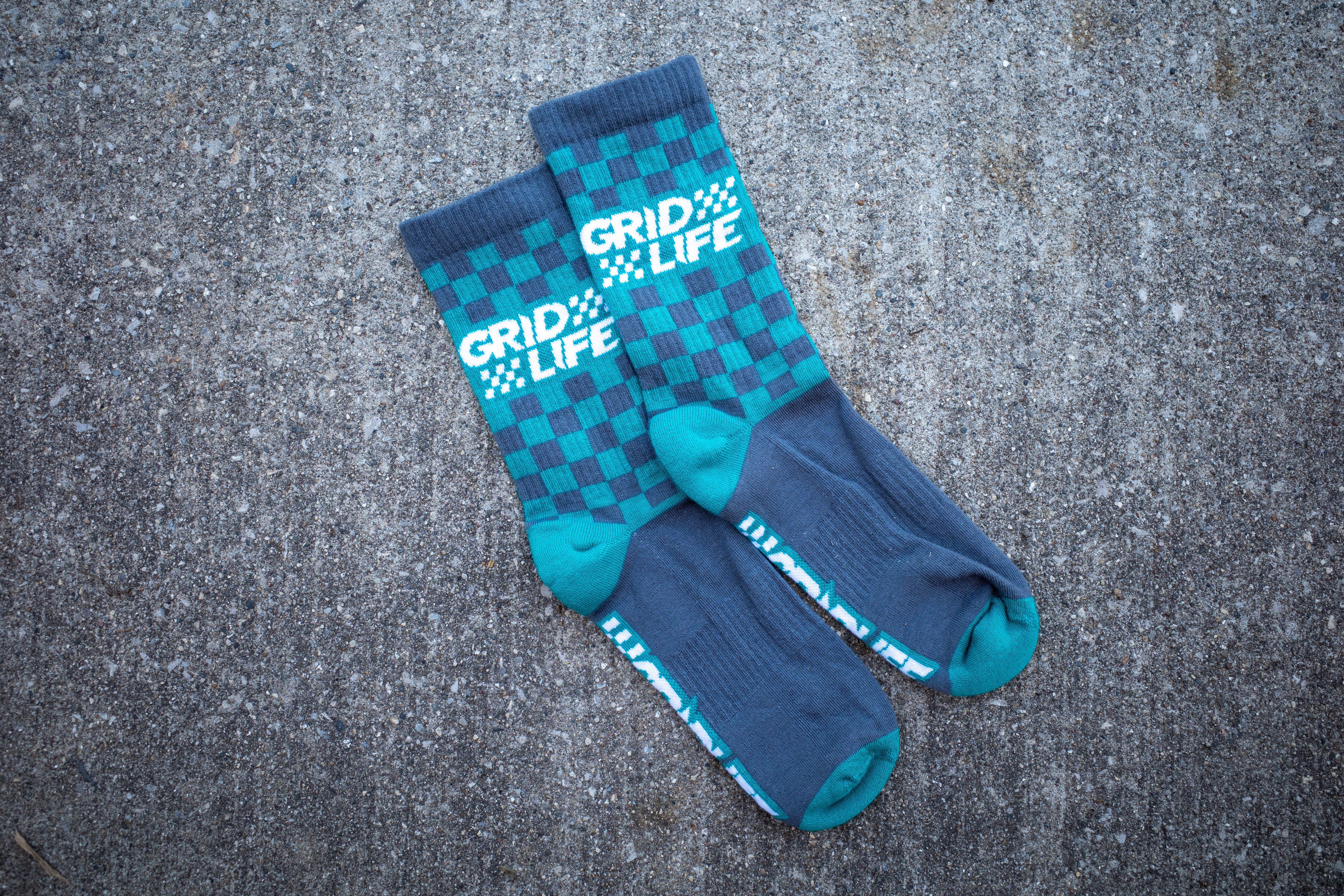Checkerboard socks
