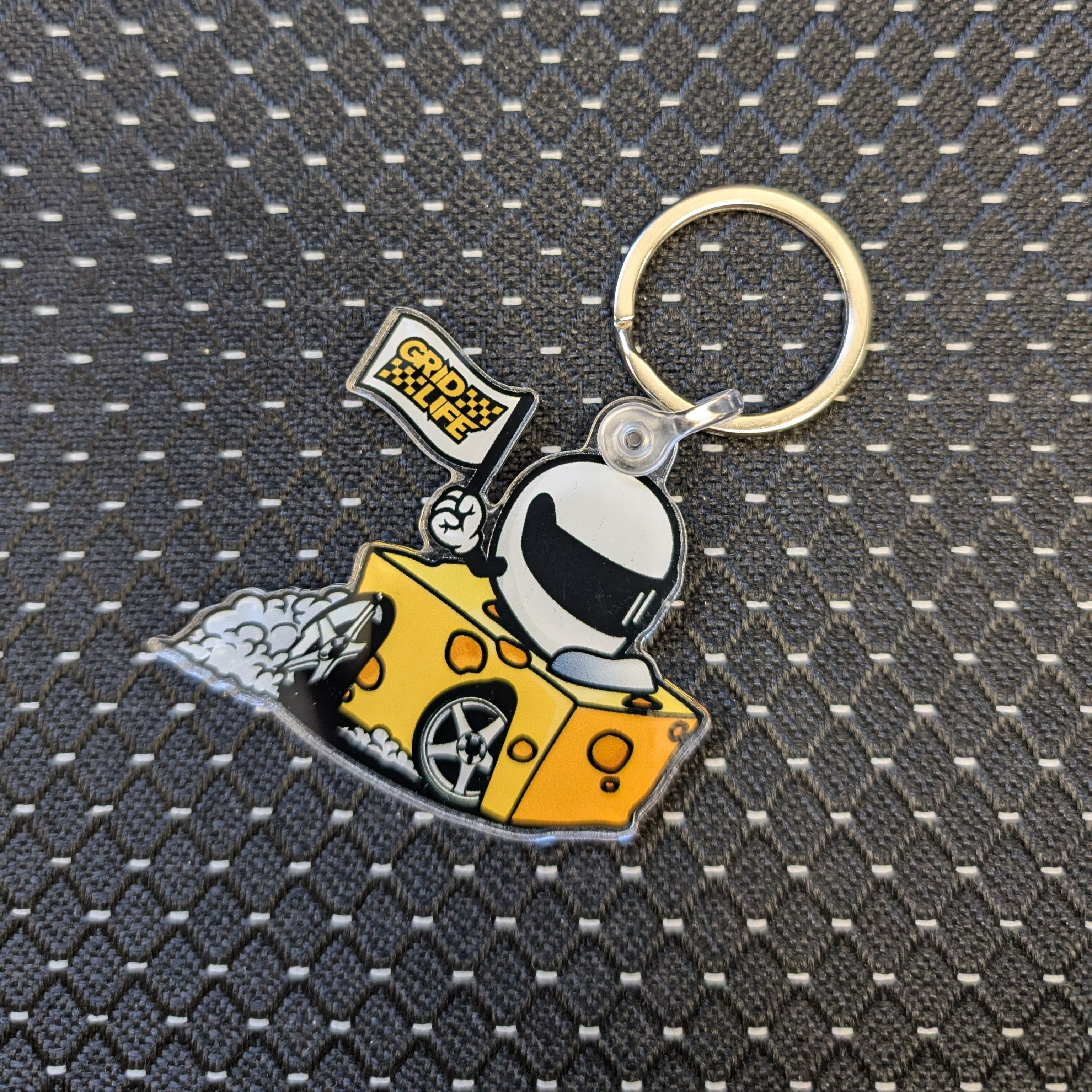 Cheese Car Keychain