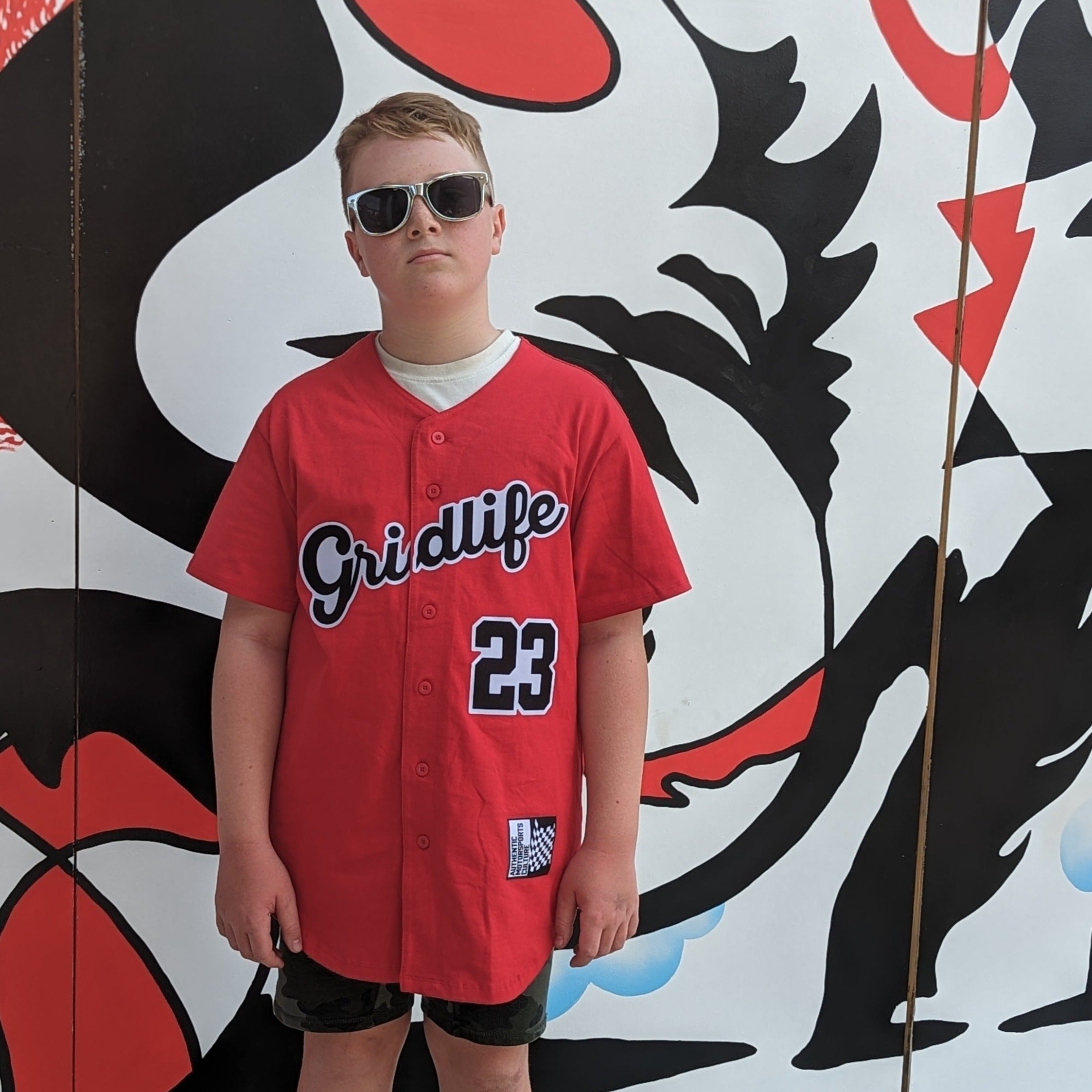 Very cool kid wearing GRIDLIFE 23 legends jersey 