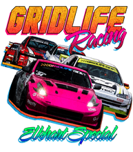 GRIDLIFE Elkhart Special logo feating uring GLTC car's on the charge