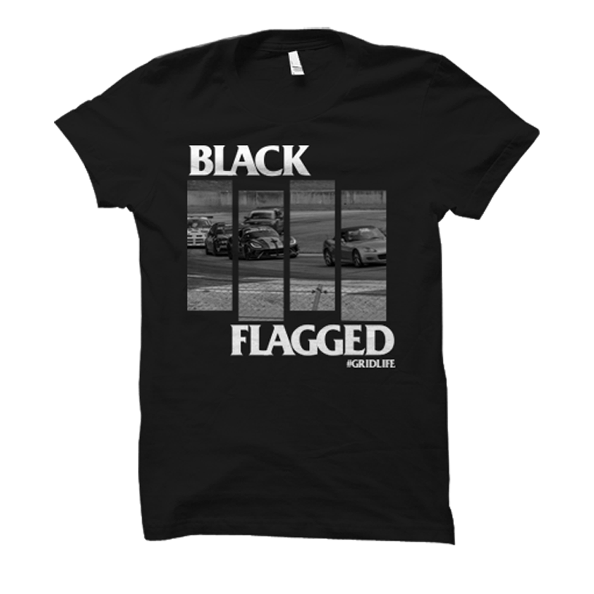 GRIDLIFE throwback Black Flagged t-shirt 