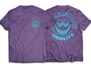 All Smiles Purple Race Tee