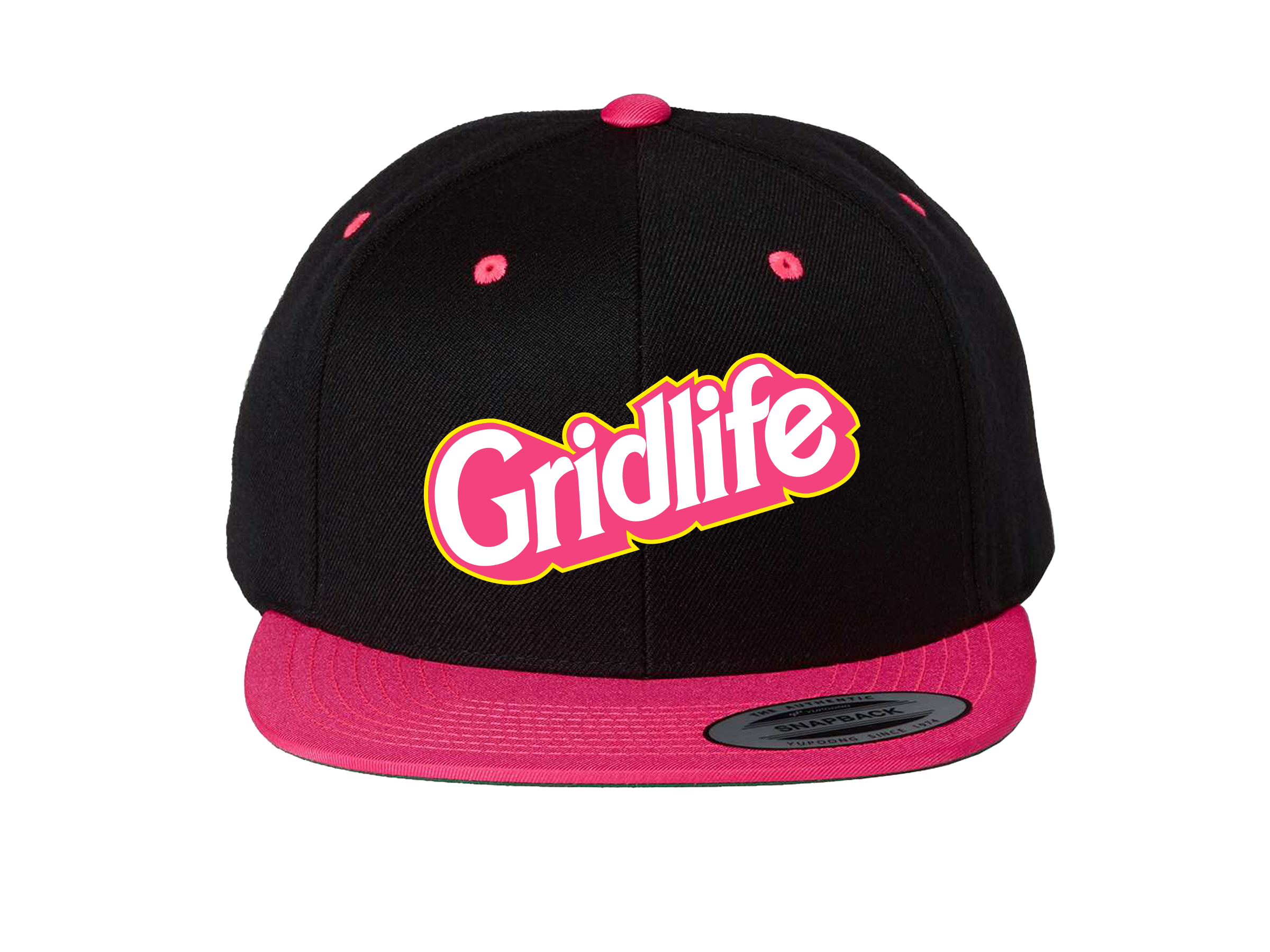 Stock image of the GRIDLIFE pink dolo hat