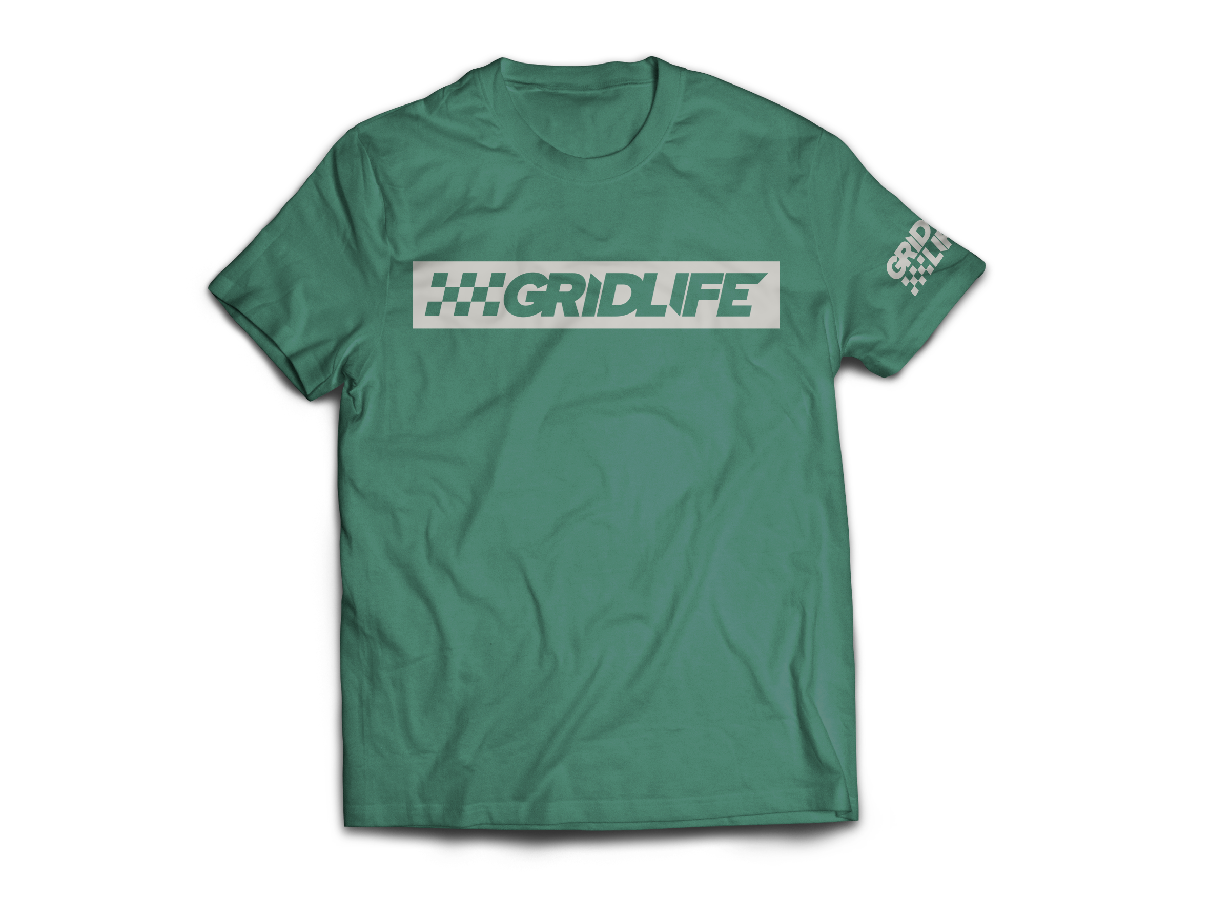 Flag Logo Tee Pine + Khaki