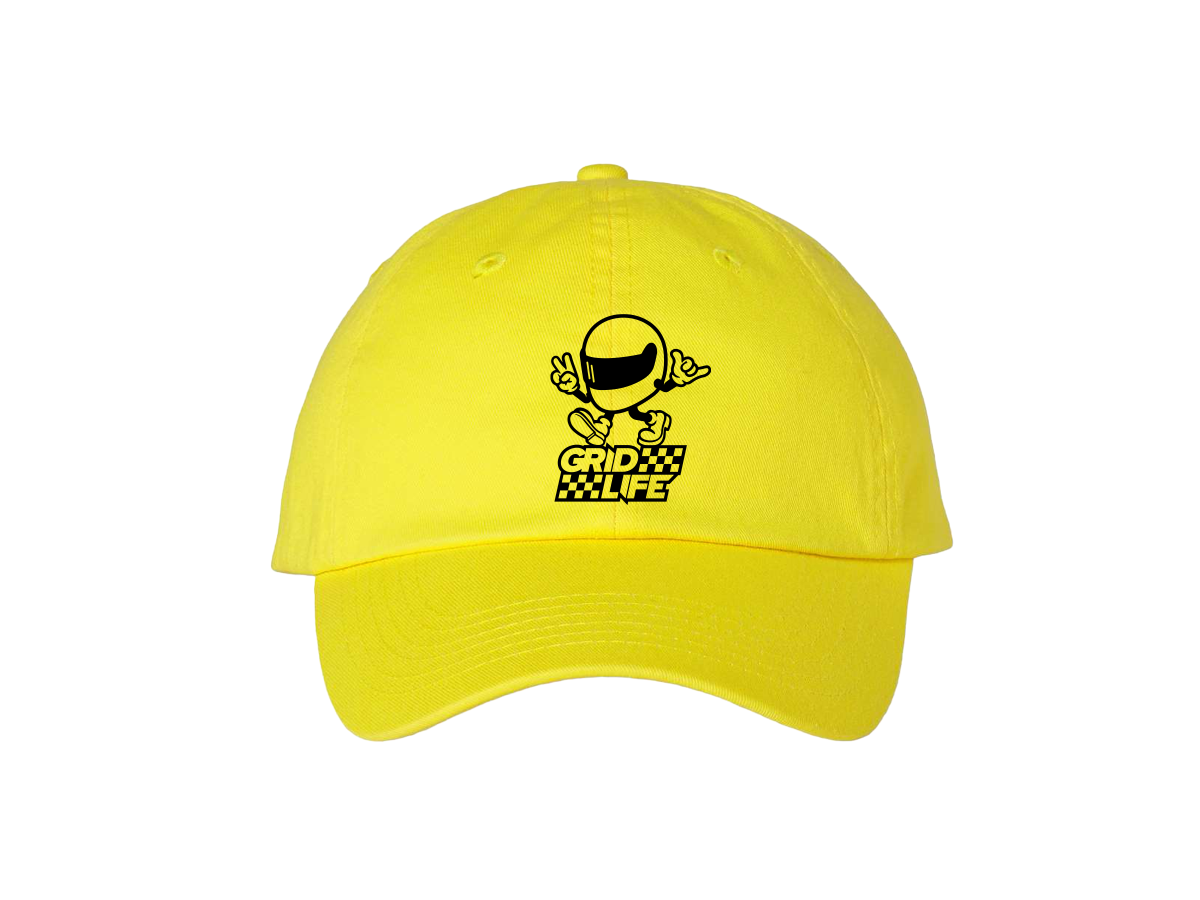 Yellow GRIDHead Dad Hat